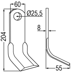 Y-Messer zu Agricom/Procomas/Sicma/Sicm Sichere Zahlung