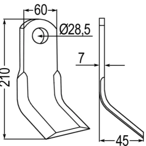 Y-Messer zu Sauerburger 0006001943 Markenprodukt