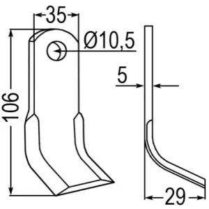 Neue Ware Y-Messer zu AS Motor E12782, G90180003