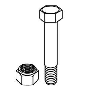 Saisonangebot Schraube mit Sicherungsm. zu Dücker M12x1,75 x80 10.9 882000