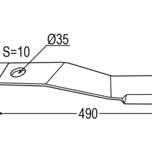 Preis Gesenkt Messer 490mm zu Mc Connel