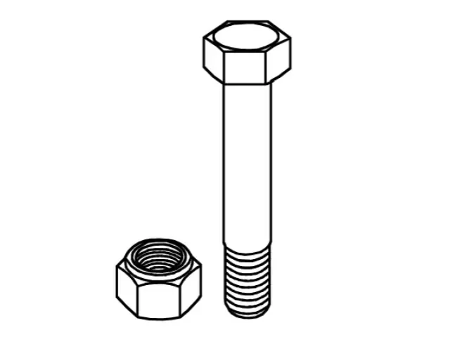 Schraube mit Sicherungsmutter - M18x2,5 - 10.9 zu Dragone Preisknaller