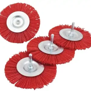 Nylonbürsten 100mm Spindel 6,35mm 4 Stk Nur Heute