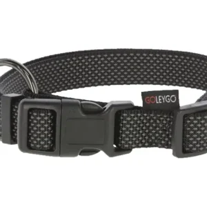 Top-Preis Set GoLeyGo 2.0 Halsband schwarz 40-65 cm + Leine 140-200 cm x 20 mm