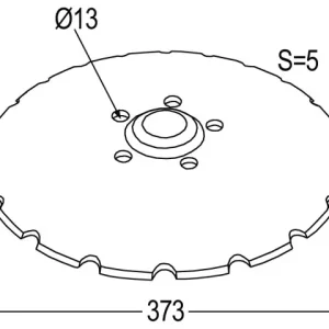 Top-Angebot Säscheibe Ø373x5 zu Niaux, Väderstad 305501, 451793