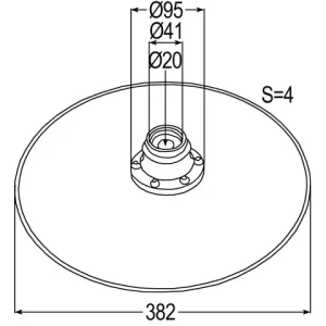 Wochenendangebot Säscheibe Ø382x4 kompl. zu Niaux, Väderstad 223584