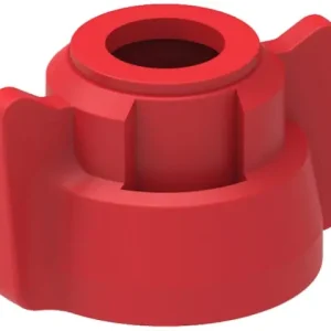 Bajonettkappe Bohrung 12mm rot mit Dichtung Sale