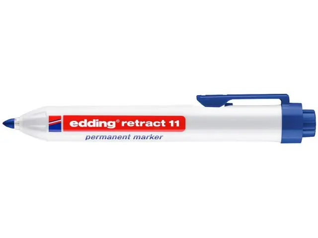 Edding retract 11 Permanentmarker blau Solange Der Vorrat Reicht
