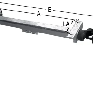 Jetzt Kaufen Achse PKW Anh. KNOTT gebr. 1550mm 1350kg (100x4) B308235024