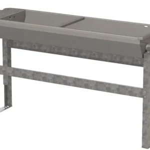 Kracherpreis Edelstahl Kipptränke 50L 1,5m inkl. Heizung, Bodenmontage