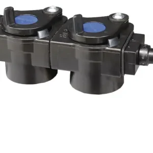 Leckölauffang 45° doppelt 55 mm, Re. mit Drehklappe u. Clips Rabatt