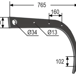 Knallerangebot Stiel - Delta Flex zu Kongskilde 101003108