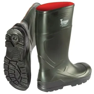 PU-Stiefel-Techno Gr. 36 grün S5 Neu
