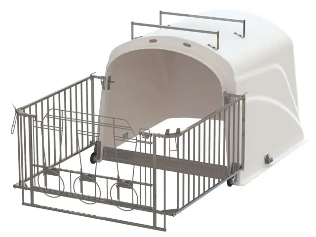 CalfHouse Premium DUO mit Umzäunung Schnäppchen