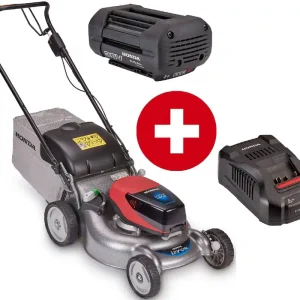 Sonderangebot Honda Akku-Rasenmäher HRG 466 XB SE Set mit 6 Ah Akku und Schnell-Ladegerät