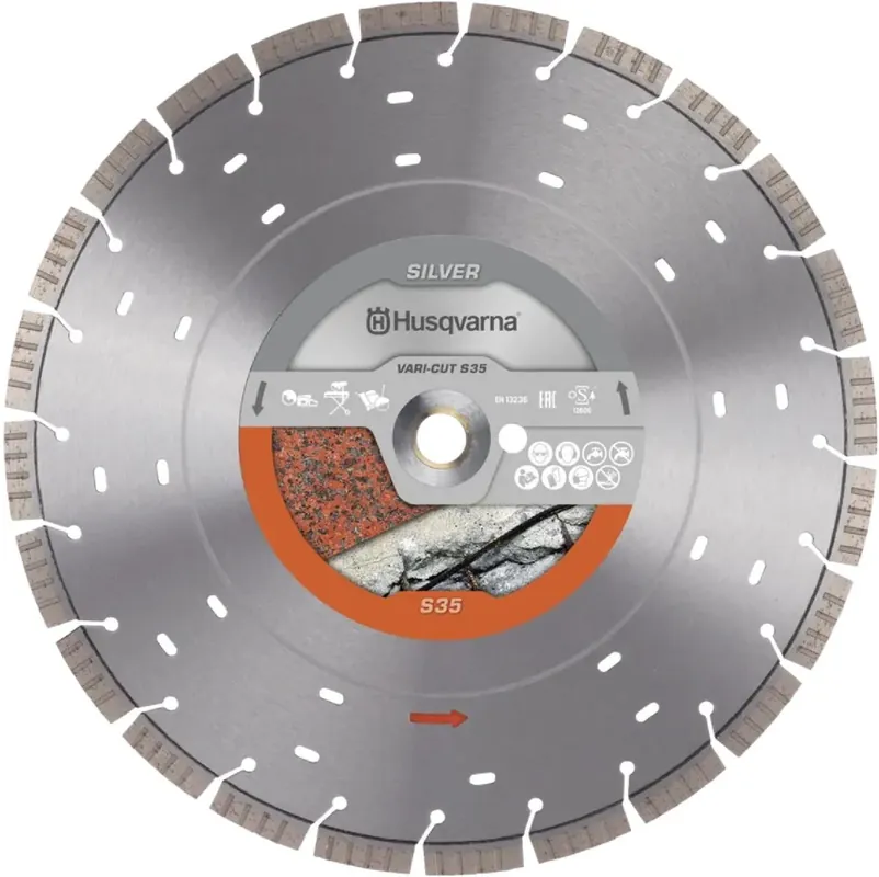Neue Kollektion Husqvarna Trennscheibe VARI-CUT S35 400 12 25.4/20 Leistungsgrad Silber