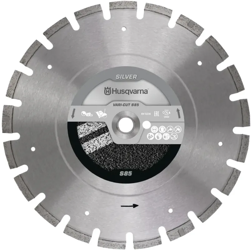 Sichere Zahlung Husqvarna Trennscheibe VARI-CUT S85 400 10 25.4/20 Leistungsgrad Silber