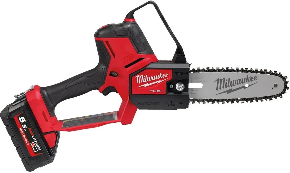 Markenprodukt Milwaukee Akku-Astsäge M18FHS20-552 mit 2 x 5,5 Ah Akku und Ladegerät