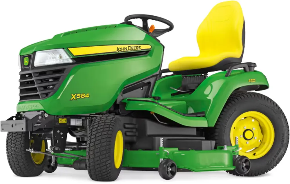 John Deere Rasentraktor X584 mit 122 cm Accel Deep Mähwerk Finale Aktion