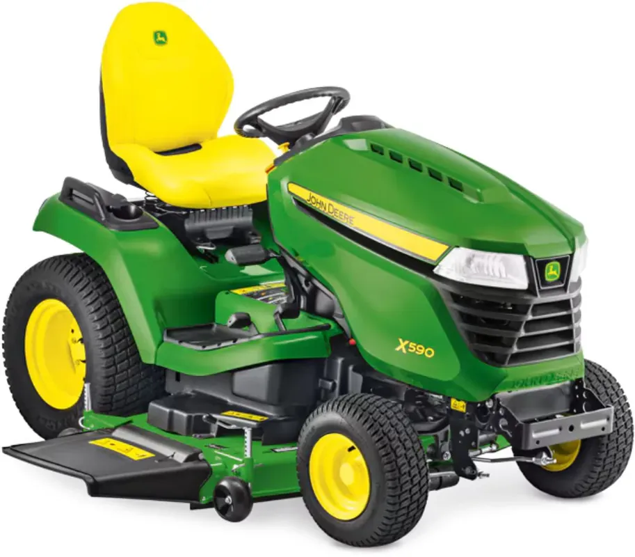 Neue Ware John Deere Rasentraktor X590 mit 137 cm Accel Deep Mähwerk