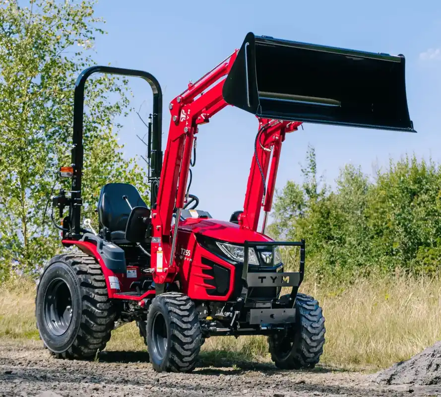 Tym Allrad-Kompakttraktor T255 mit Rasenbereifung und Frontlader Billig