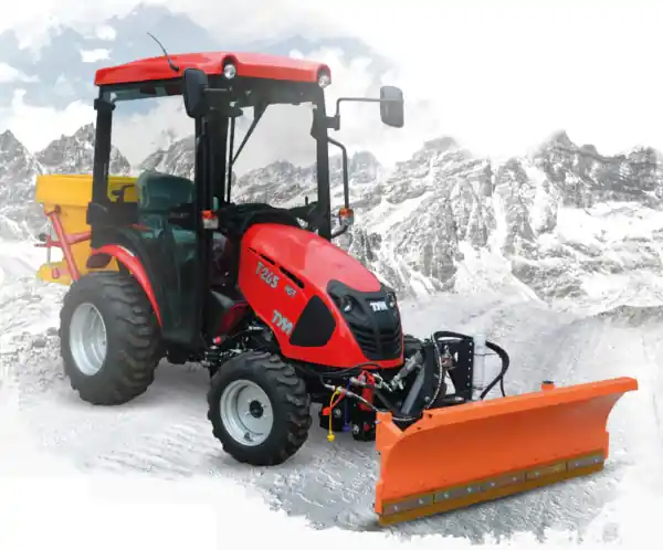 Billig Tym Allrad-Kompakttraktor T25 HST mit Winterpaket Kabine, Schneeschild + Streuer