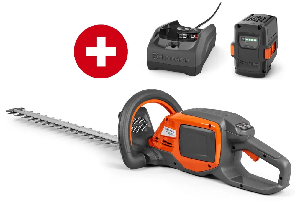 Abverkauf Husqvarna Akku-Heckenschere 215iHD45 Set mit Akku B70 und Ladegerät C80