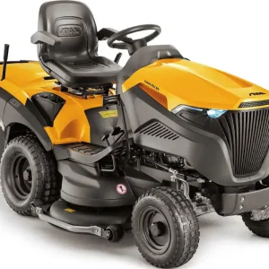 Preisreduziert Stiga Allrad-Rasentraktor Estate 9122 WX mit Mulchstopfen, Anhängerkupplung und Ladegerät