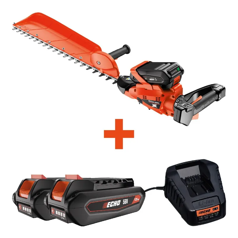 Bestpreis ECHO Akku Heckenschere DHCS-2800 Set inkl. 2x 2,5Ah Akku & Schnellladegerät