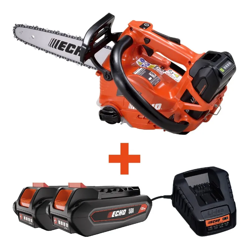 Meistverkauft ECHO Akku-Motorsäge DCS-2500T Set -inkl 2x 2,5Ah Akku und Schnellladegerät