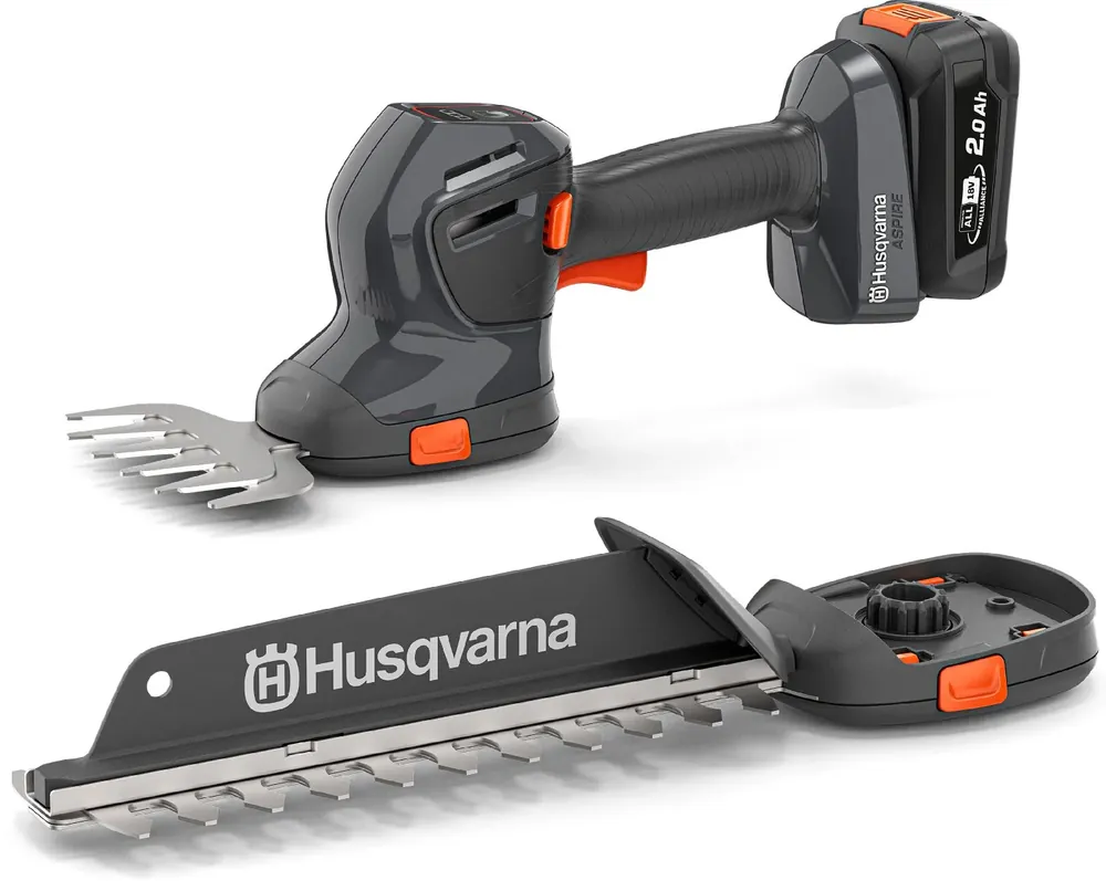 Kracherpreis Husqvarna Aspire Akku 2-in-1 Gras- und Strauchschere Set SE20-P4A ohne Stab mit Akku B36 und Ladegerät C50