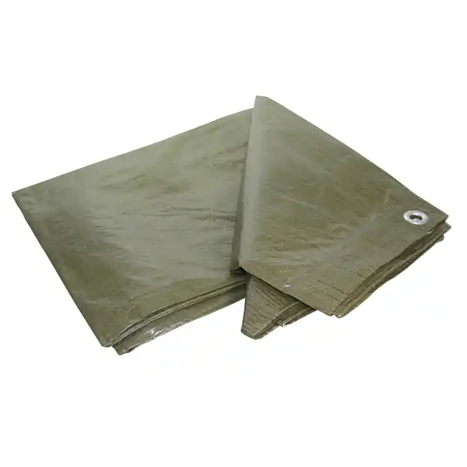 Preisreduziert Gewebe-Abdeckplane PolyGuard 110-120 g/m² – Robust, olivgrün