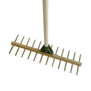 Neu Im Sortiment Holzharke doppelseitig 12 Zinken