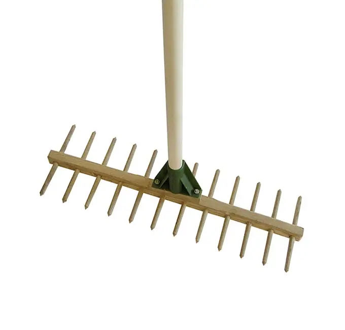 Neu Im Sortiment Holzharke doppelseitig 12 Zinken