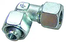 Einstellbare Winkelverschraubung 15 L, M22 x 1,5 mm, IG-AG Letzte Chance