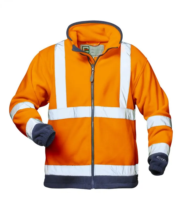 Warnschutz-Fleecejacke Benedikt, fluoreszierend, Gr. L Neu Im Sortiment