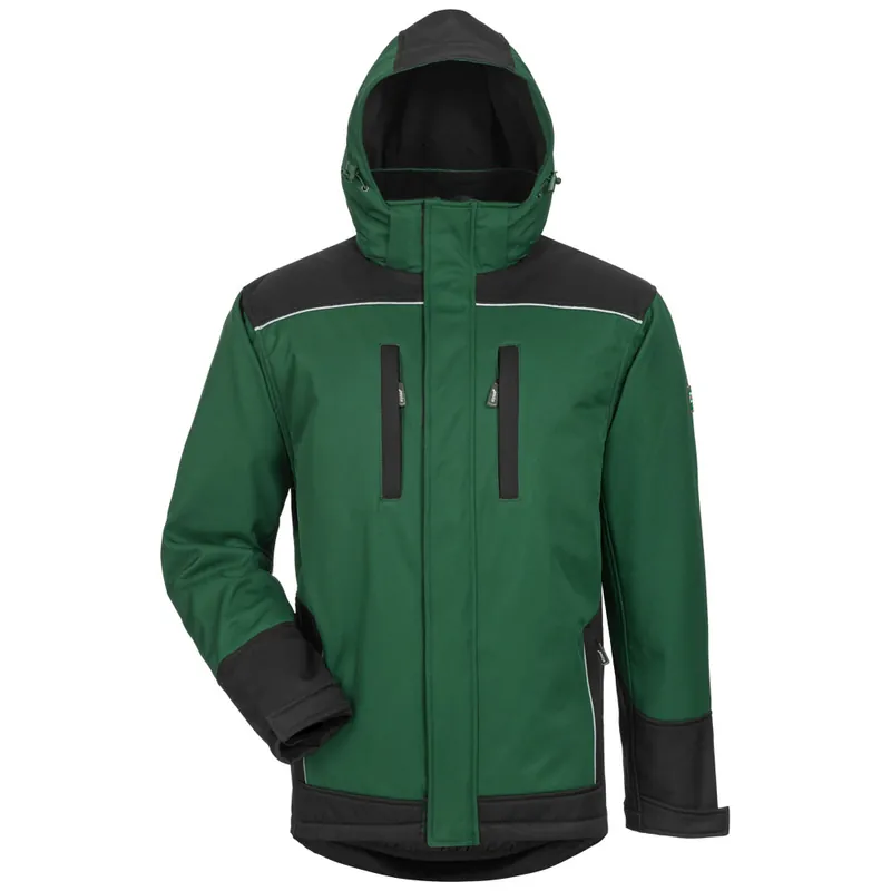 Neu Im Sortiment Winter-Softshelljacke Argos, Grün-Schwarz, Gr. XL (58/60)