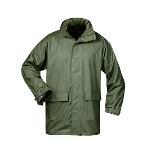 PU-Stretch-Regenjacke, oliv, Gr. L Preiswert