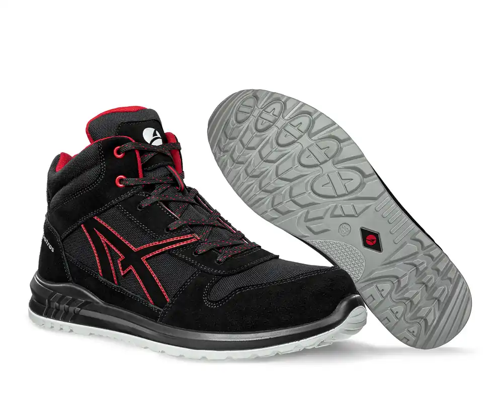 Zertifiziert Sicherheitsstiefel S3 Clifton Mid, Schwarz, Gr. 45