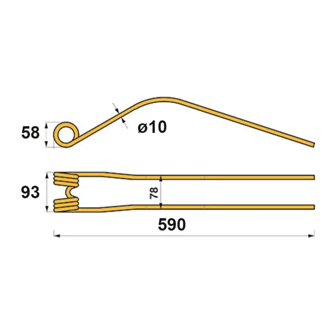Kreiselschwaderzinken p. f. Niemeyer 600040 Jetzt Bestellen