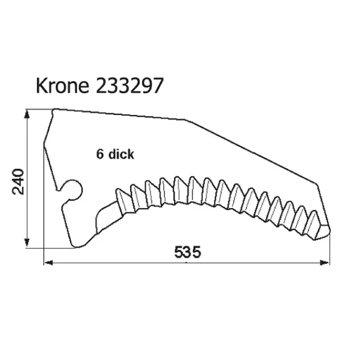 Solange Der Vorrat Reicht Ladewagenmesser p. f. Krone 332.970.0