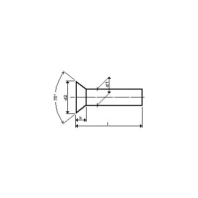 Senkniete DIN 661, Stahl, 5,0 x 20 mm Sale