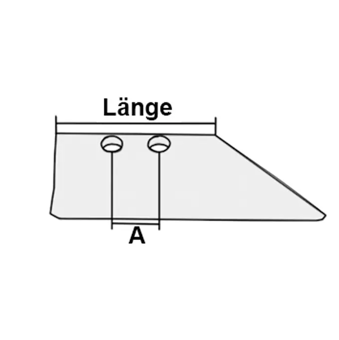 Schneller Versand Düngereinlegerschar p. f. Kverneland 066868, rechts