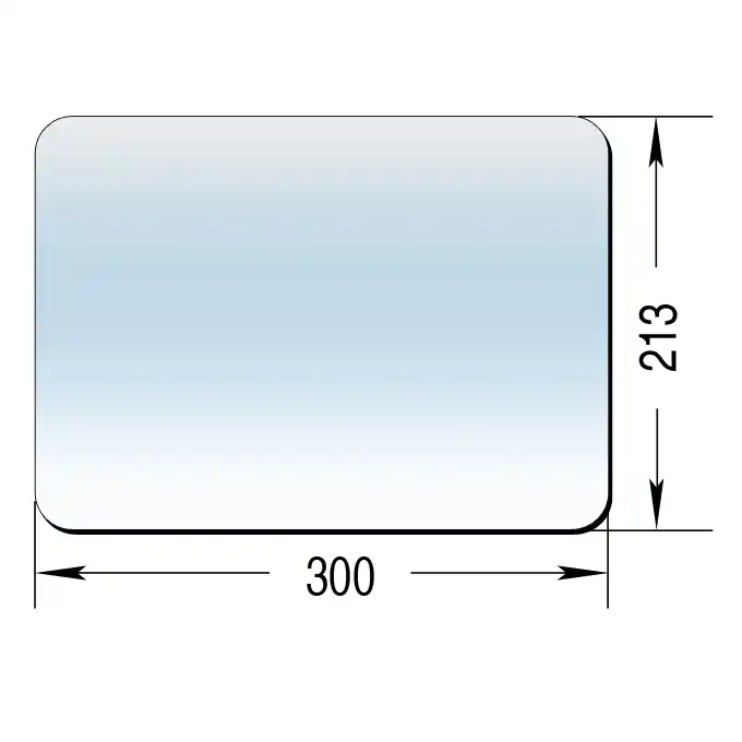 Neuheit Ersatzglas für Spiegelkopf "SK 300, 301, 320"