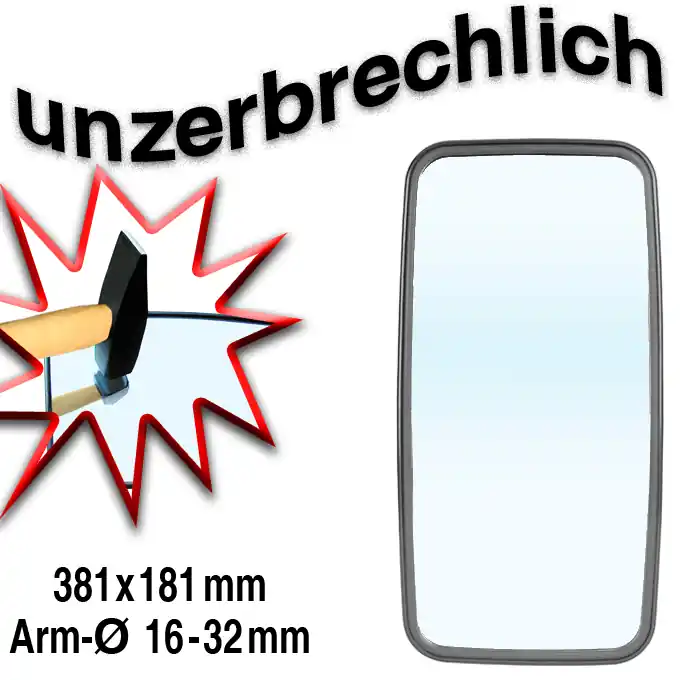 Spiegel VM100 381 x 181 mm Garantierte Lieferung