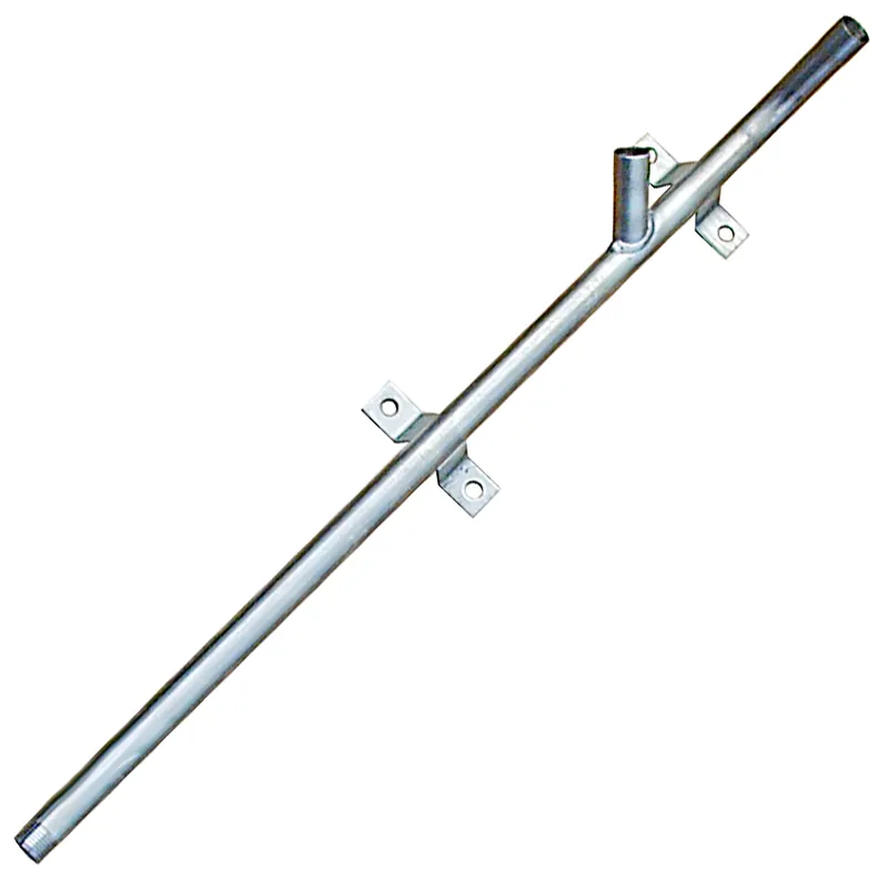 Anschlussrohr 70 cm lang, mit 2 Abgängen, Edelstahl Mega-Angebot