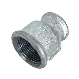 Preisknaller Fitting verzinkt, Reduziermuffe, 1 1/2" x 1", 2x IG