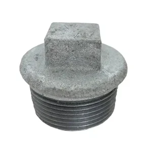 Fitting verzinkt, Stopfen mit Rand und 4-Kant, 1", AG Kracherpreis