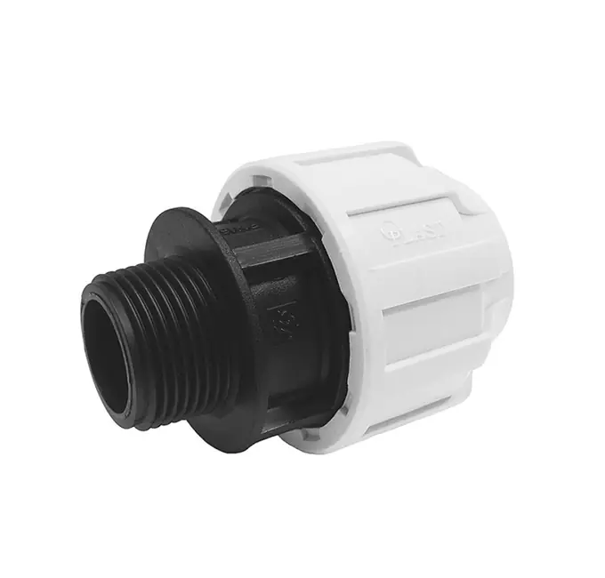 PE-Anschluss-Verschraubung Kunststoff, 20 mm x 1/2" AG Begrenztes Angebot