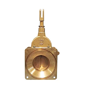 MZ-GÜLLEFLANSCHSCHIEBER 8", MESSING, 180 MM LA  M Neu